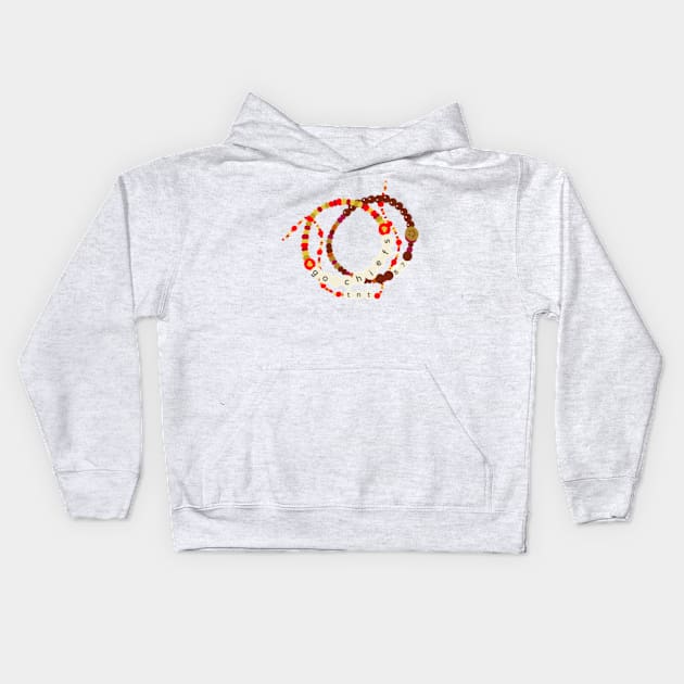 Chiefs - Kelce Friendship Bracelet Kids Hoodie by canderson13